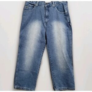 Vintage Y2K DTEK Jeans Men's 38 x 32 Baggy Loose Carpenter Faded Grunge Skater